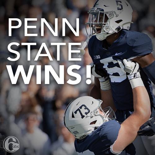 6abc Action News - ‪Penn State beats Indiana 34-27! ‬ | Facebook