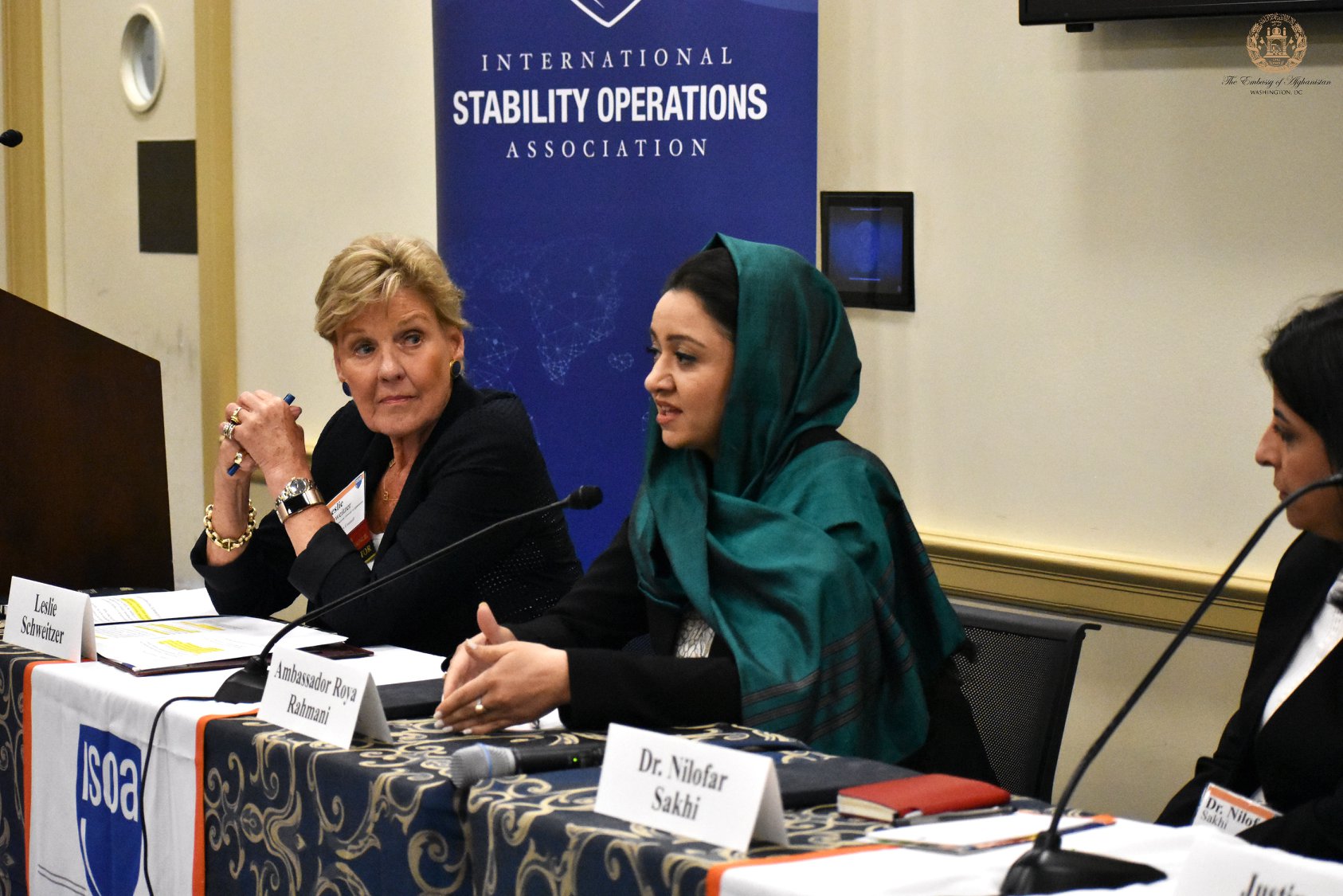 Ambassador Roya Rahmani participated as a foreign expert in the panel ...
