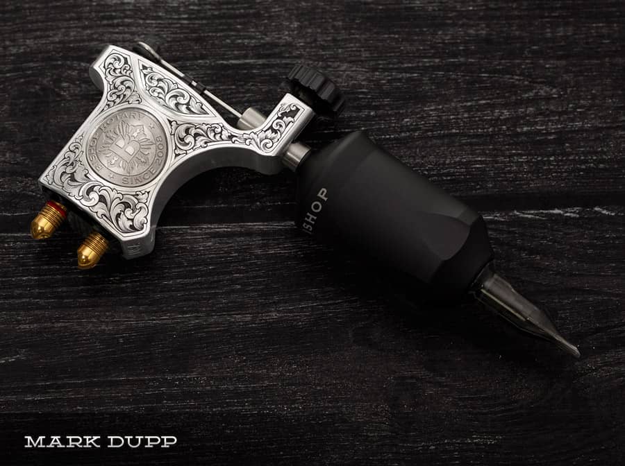 Mark Dupp fully hand engraved Bishop Rotary V6 Rotary machine