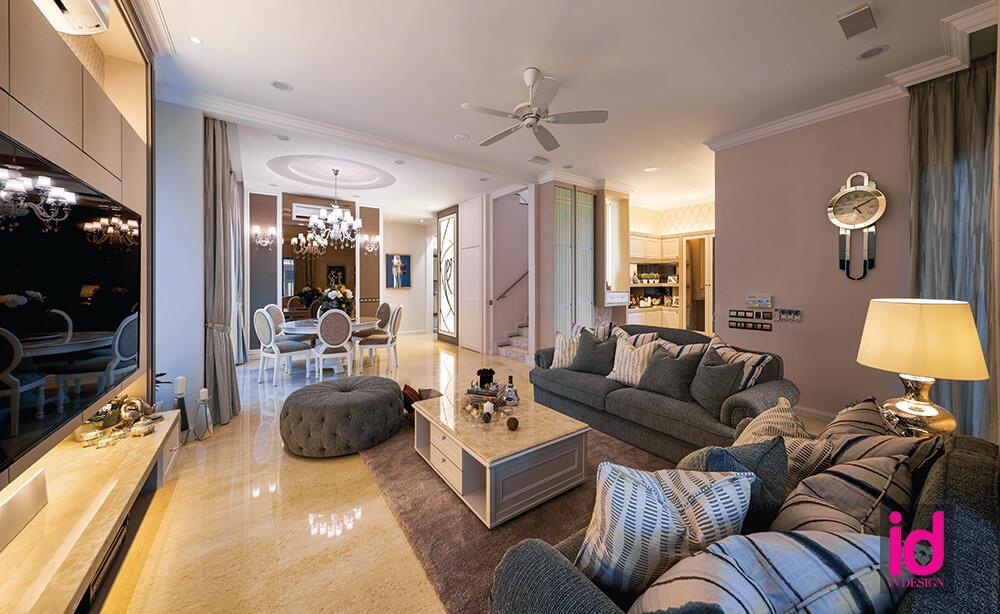 Neutral nuances are made elegant and deluxe in this home by mixing rich ...