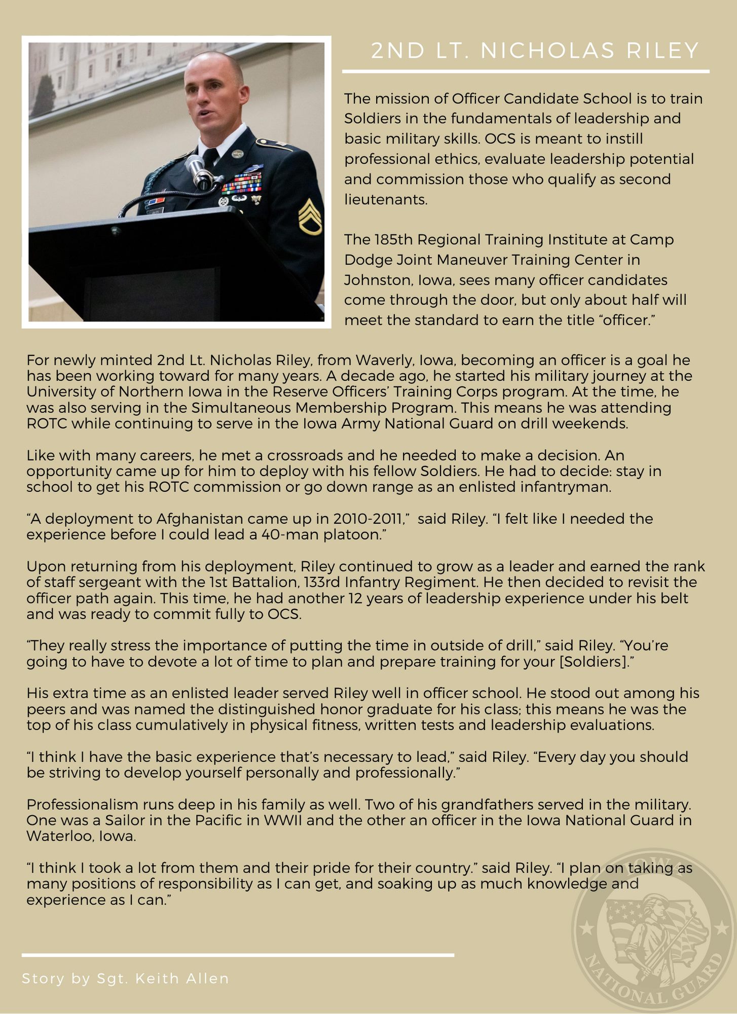 This week we're going to highlight a... - Iowa National Guard | Facebook