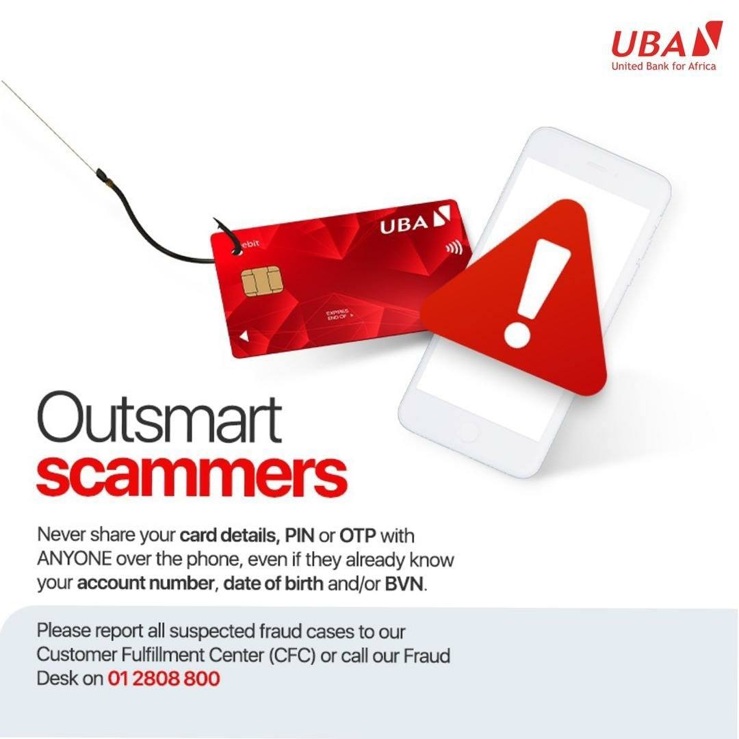 UBA Group - Keep your card details, your PIN and your...