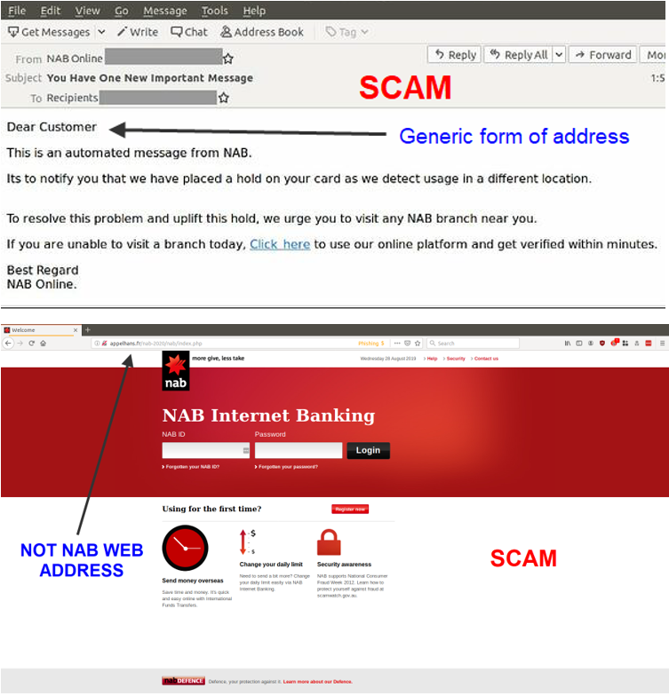 SCAM ALERT - don't get NABbed by this... - NSW Police Force | Facebook
