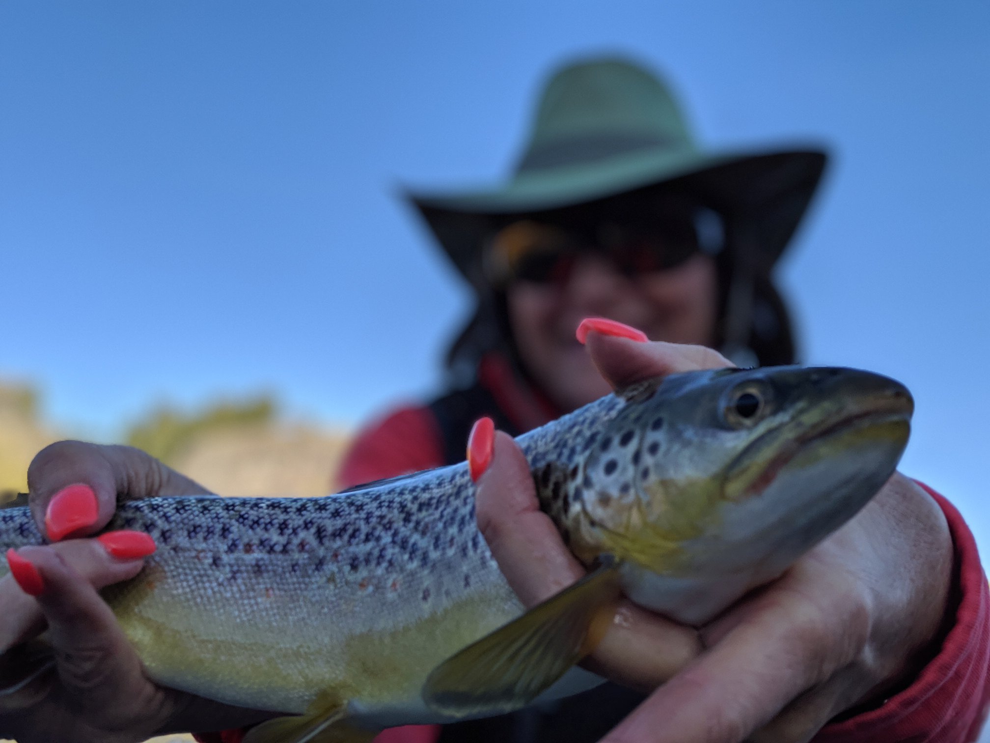 Ms. Lonnie Allen gets it done at... - The New Fly Fisher