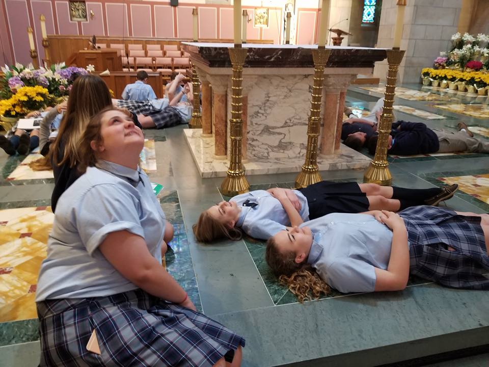 The 8th graders toured St.... - All Saints Catholic School
