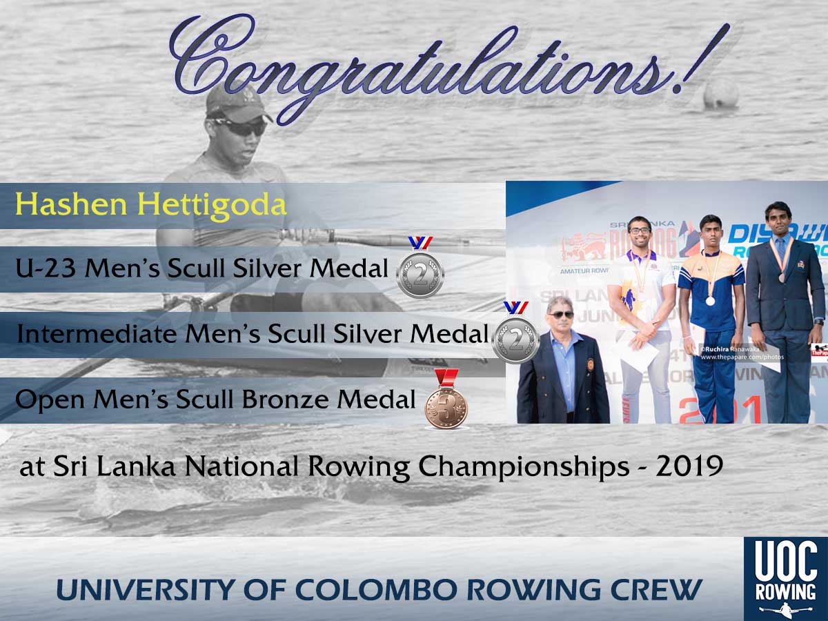 UOC Rowing - Congratulations to Hashen Hettigoda of the...