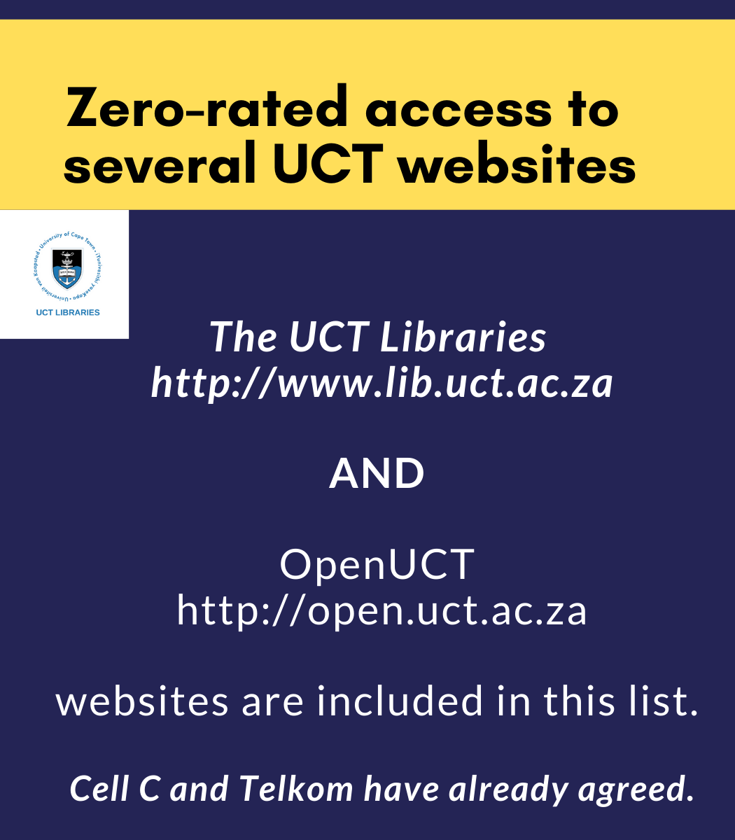 Free access to UCT... - University of Cape Town Libraries | Facebook