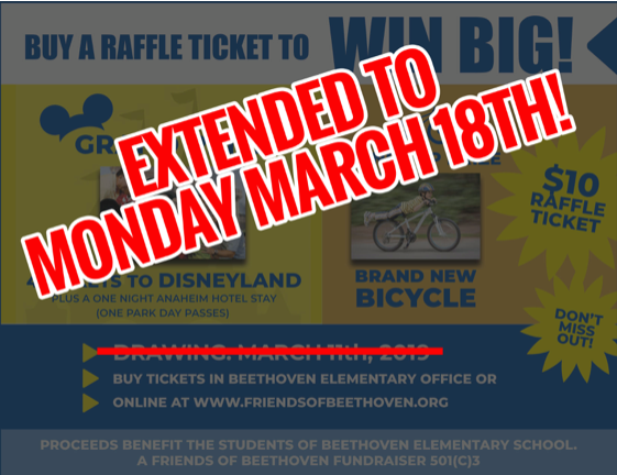 Final Push... Our Disneyland raffle... - Friends Of Beethoven