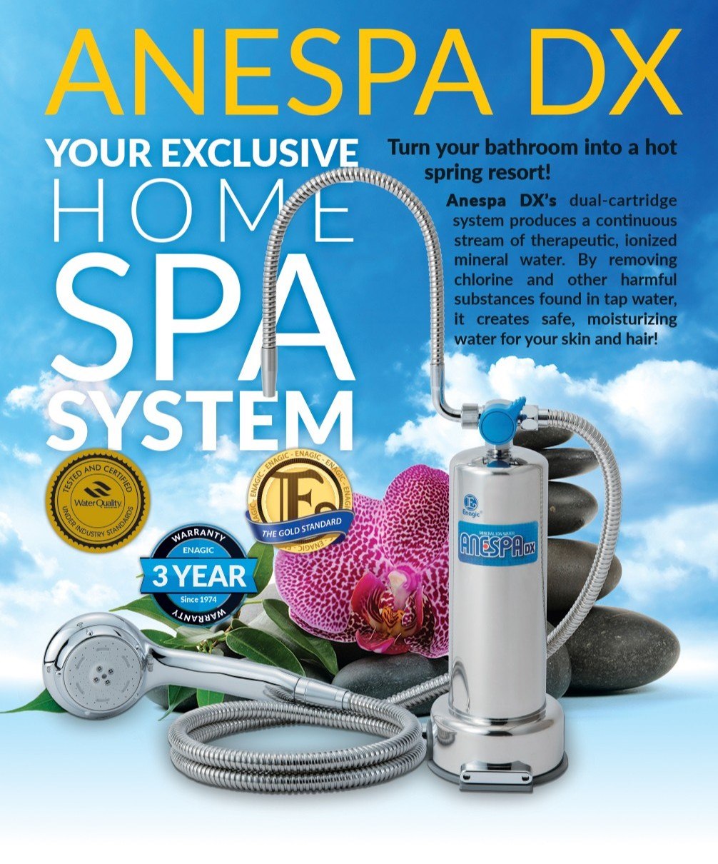Enagic - Anespa DX mineral-ion water spa with the soothing feeling