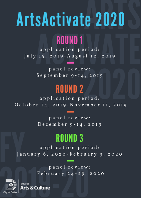 City of Dallas Office of Arts and Culture - ArtsActivate 2020 Round 3 ...