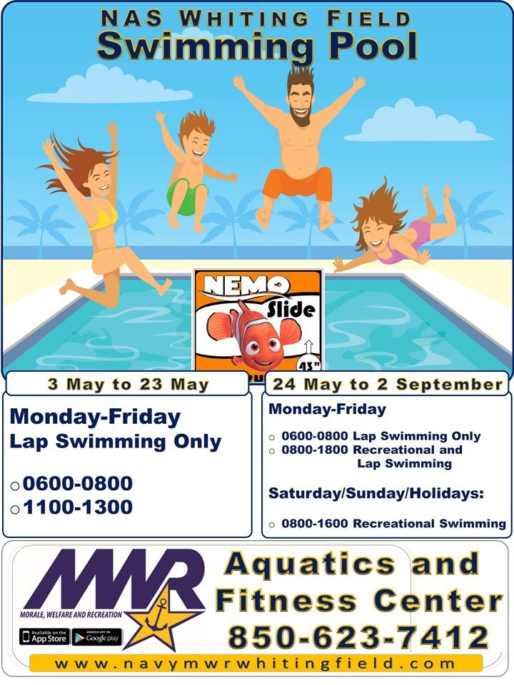 The Swimming Pool is open now for... - NAS Whiting Field MWR | Facebook