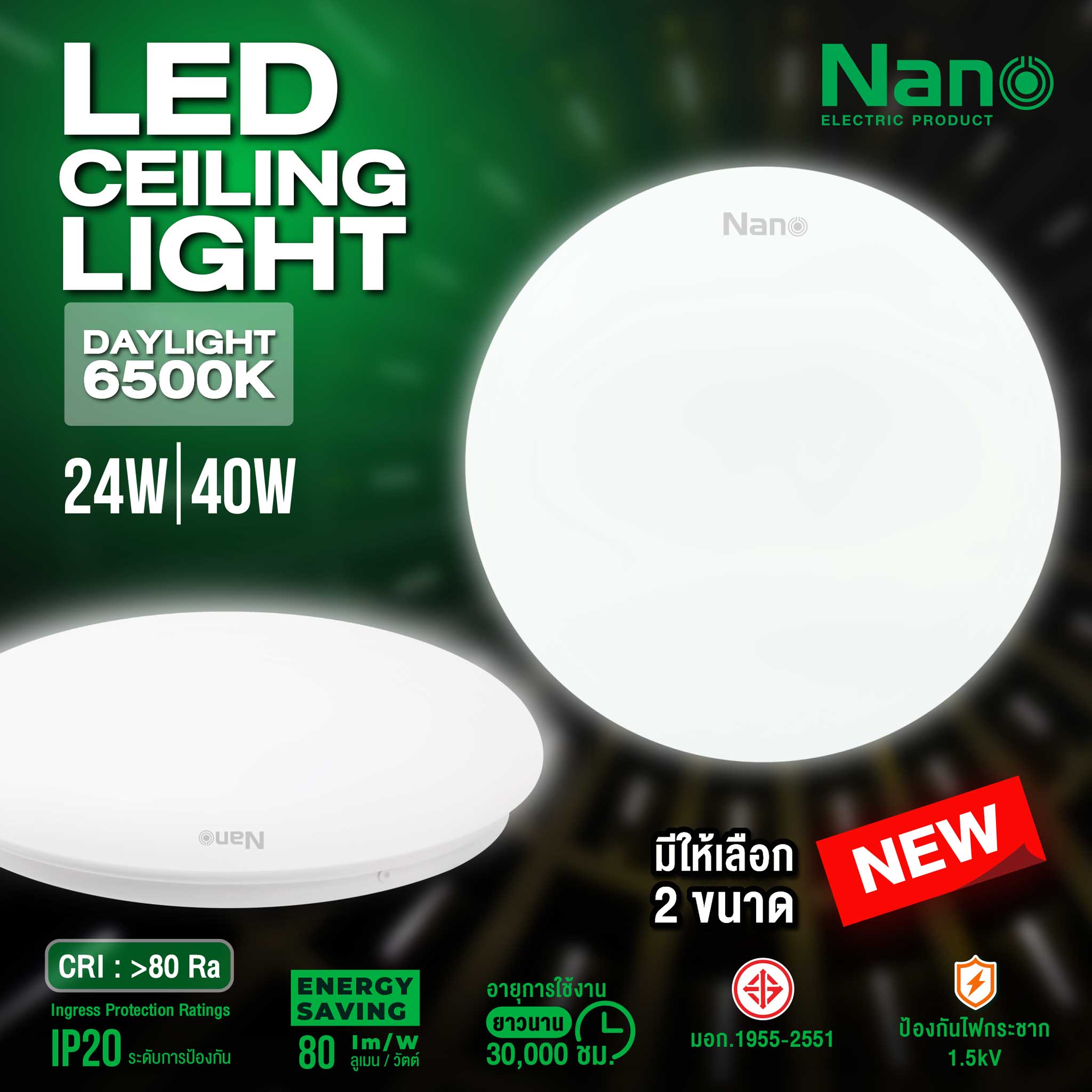 ใหม่! LED CEILING LIGHT จาก Nano... - Nano Electric Product | Facebook
