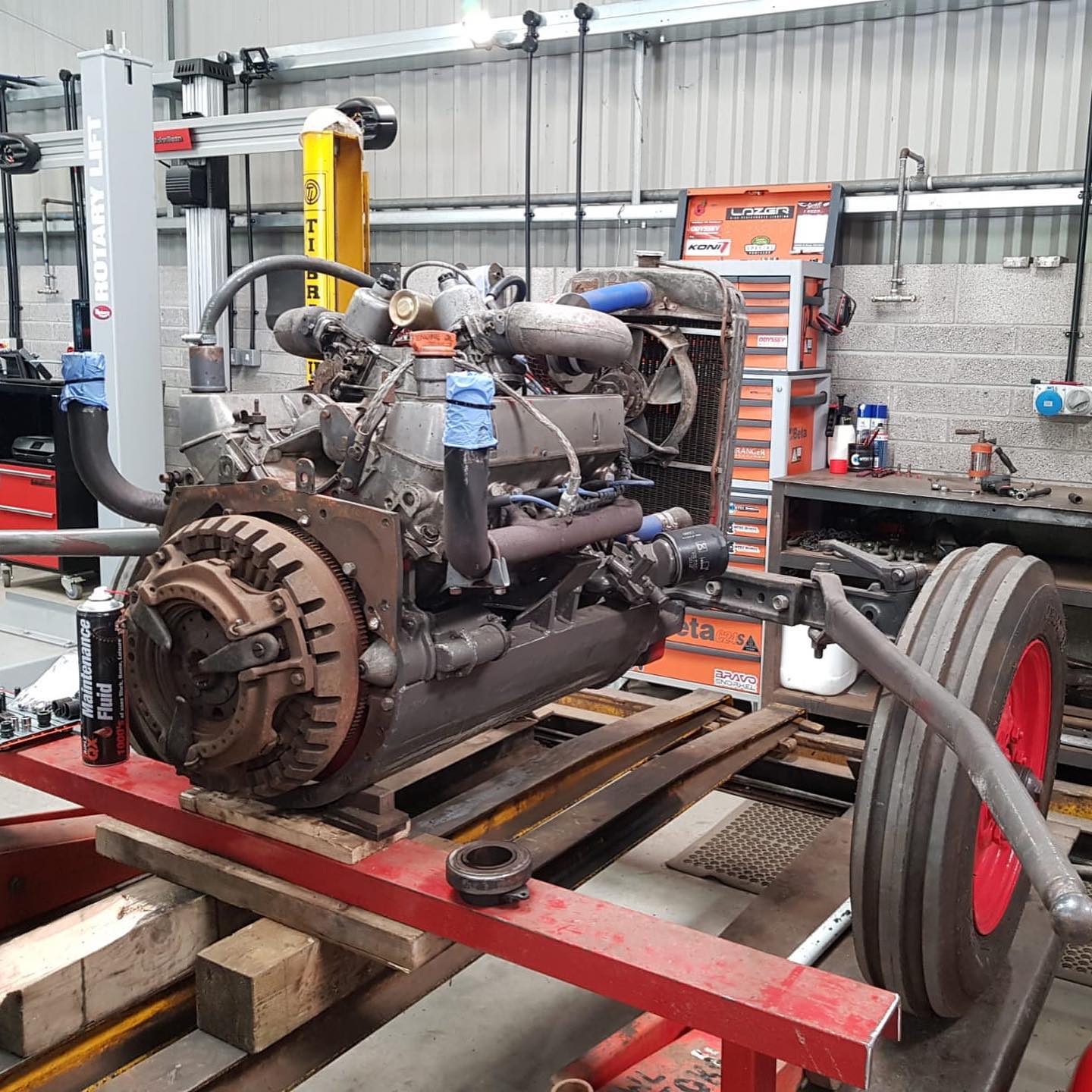 Devon 4x4 - The engine and gearbox have been separated on...