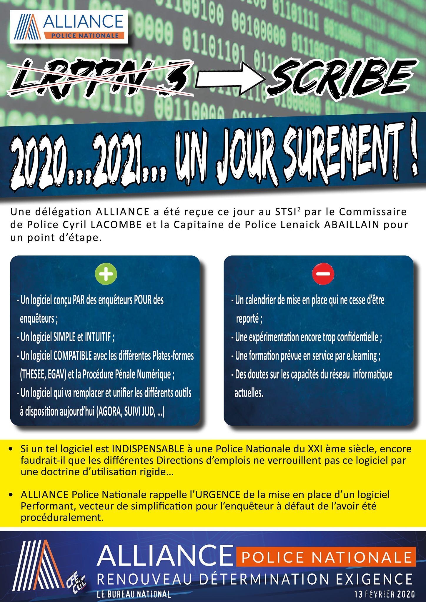 LRPPN 3 => SCRIBE... - ALLIANCE POLICE NATIONALE | Facebook