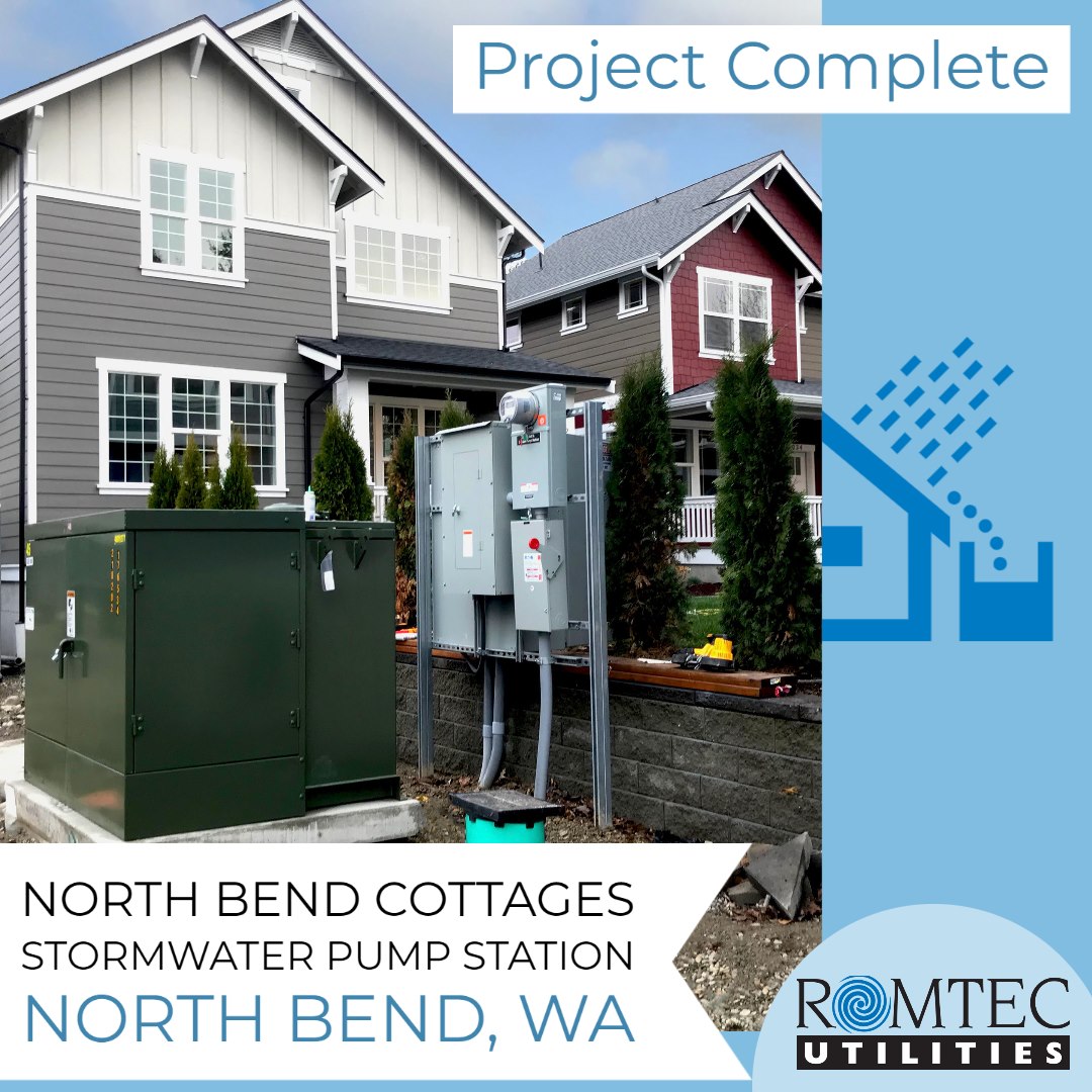 A new stormwater pump station has been... - Romtec Utilities