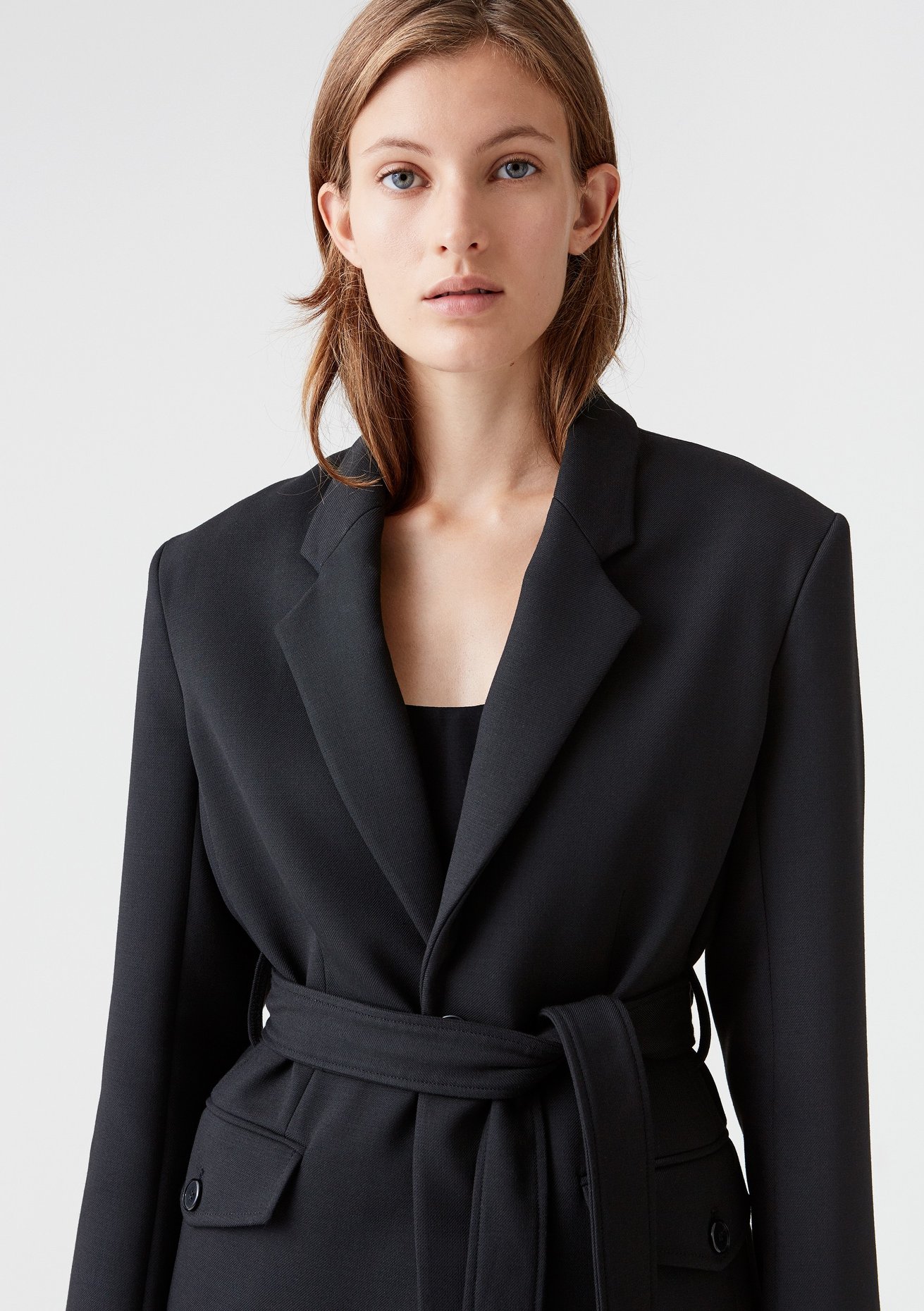 HOPE - Loft Jacket comes in black and grey check, seen here in 