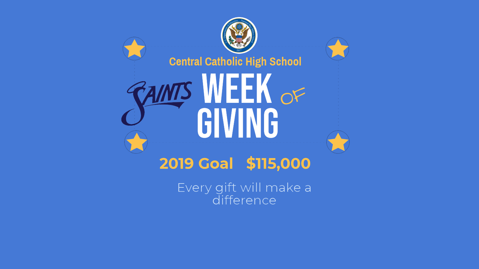 Central Catholic High School - It's Here! The Week of Giving is here ...