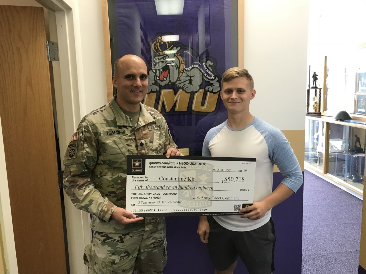 Congratulations to Cadet Kit who... - James Madison Army ROTC | Facebook