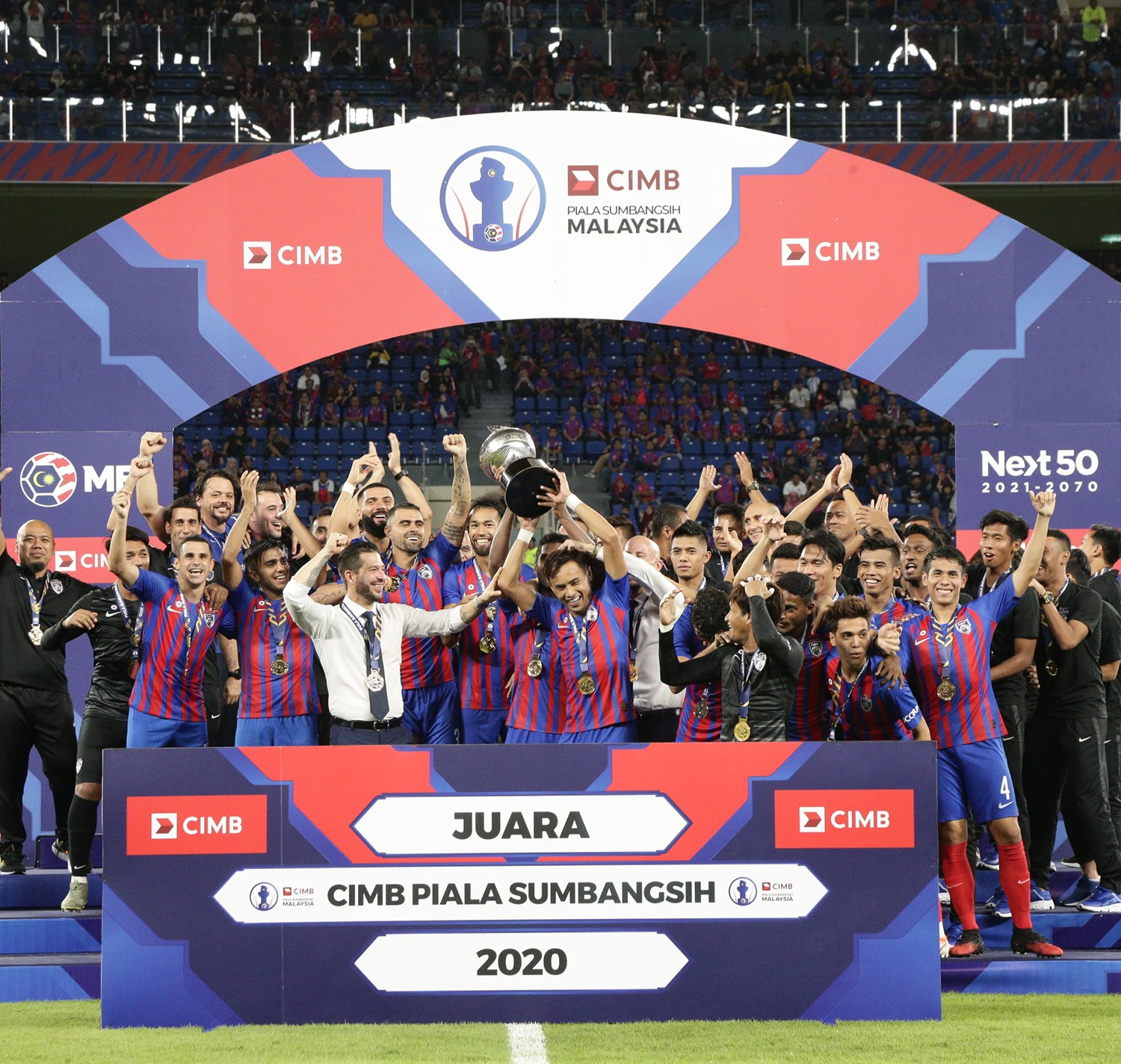 Asian Football Confederation Congratulations Johor Darul Ta Zim 2020 Sumbangsih Cup Champions At Their New Home Asiana My All Sports Images And News Agency Facebook