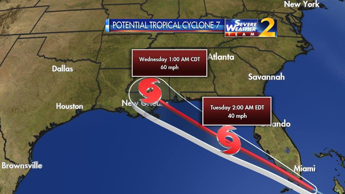 WSB-TV - New track shows potential tropical cyclone