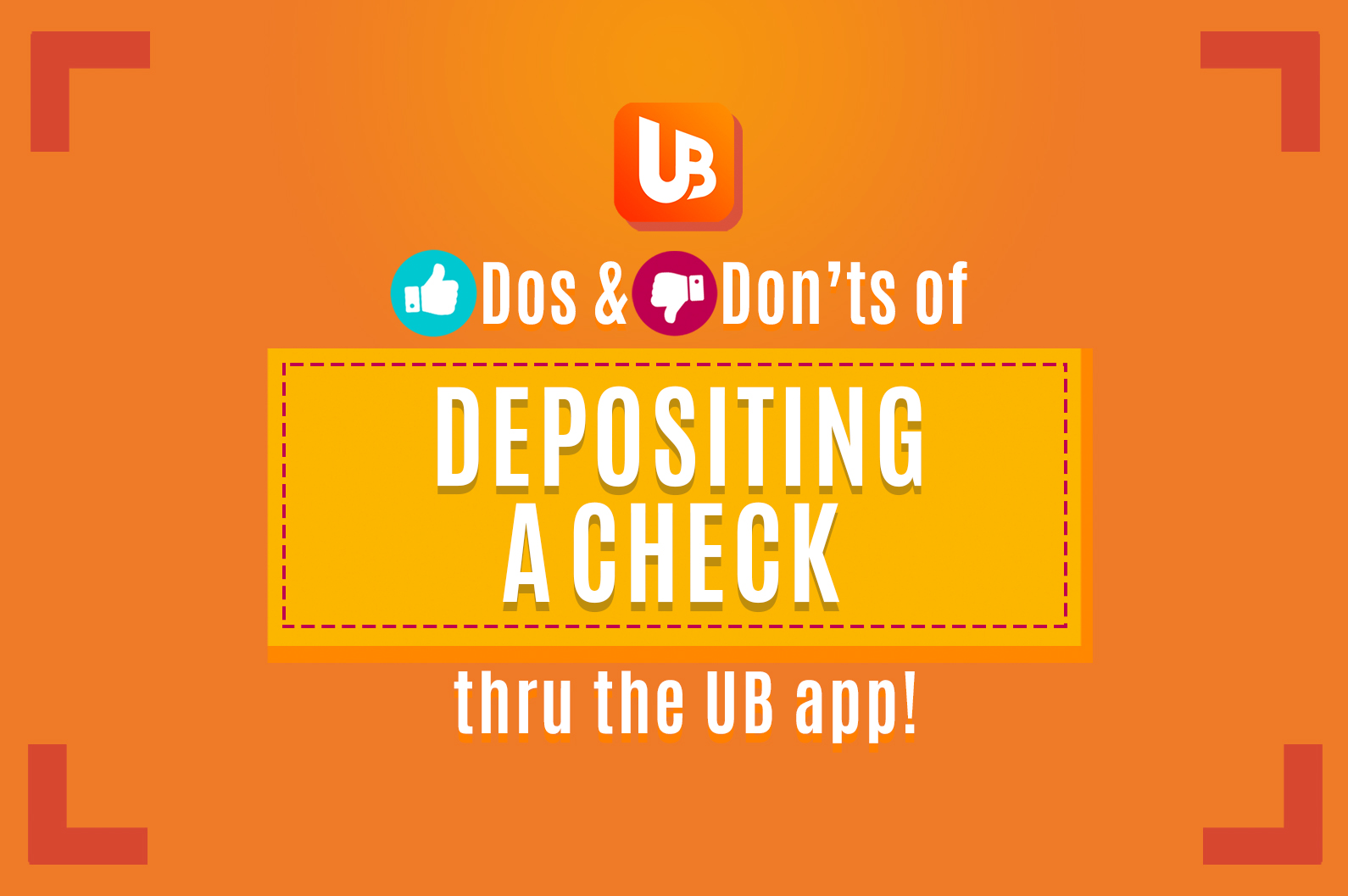 Depositing a check doesn’t... - Union Bank of the Philippines | Facebook