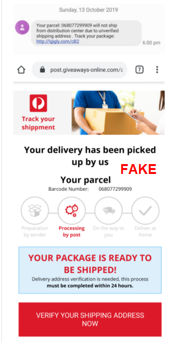 SCAM ALERT!! This fake Australia Post... - NSW Police Force | Facebook