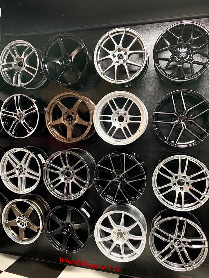 Enkei wheels range from 1996. Enkei SRIII tri-spokes, RPN1, PRO1