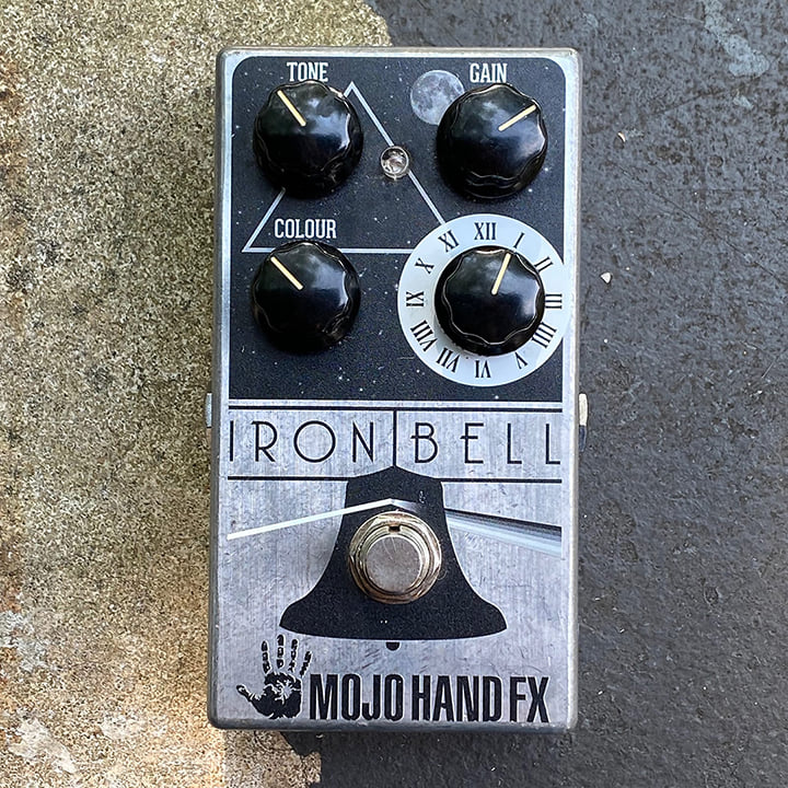 MOJO HAND FX Iron Bell pedal with rainbow design