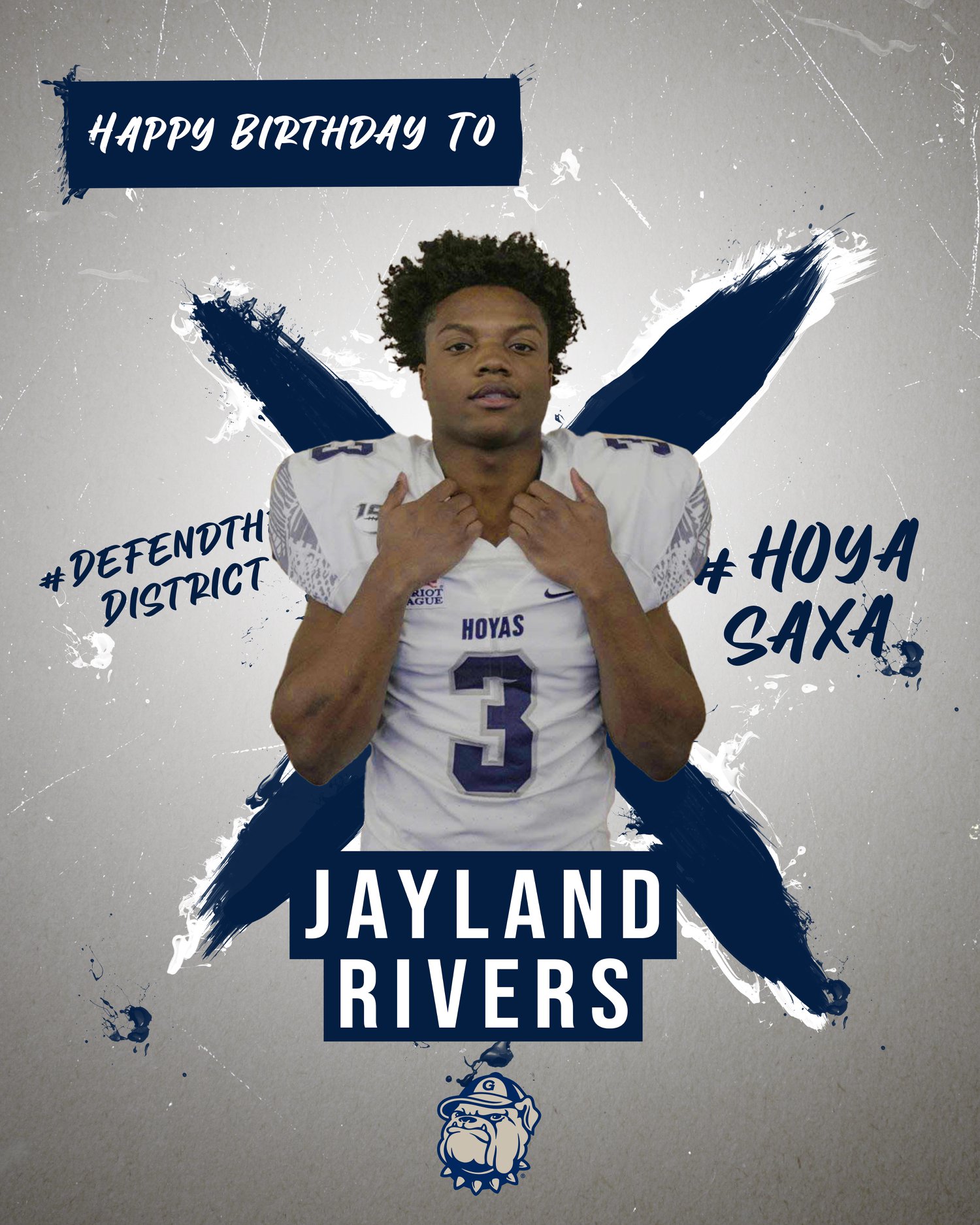 Happy Birthday to Jayland Rivers! 🎉... - Georgetown Football
