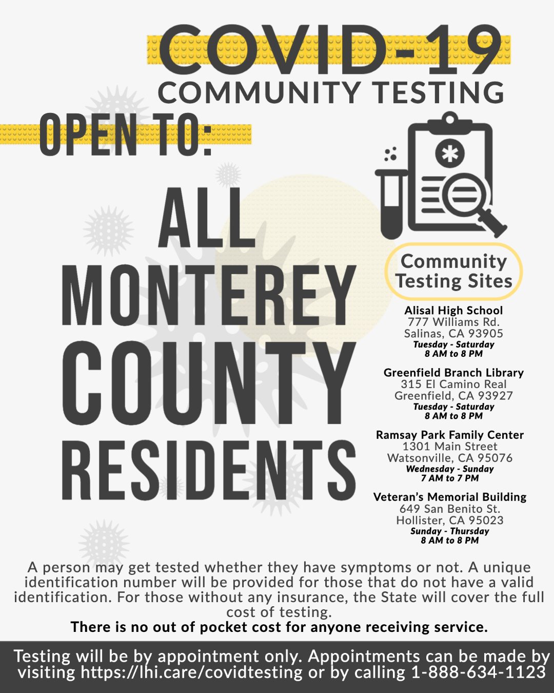 City of Monterey - Government - COVID-19 testing is now open to all ...