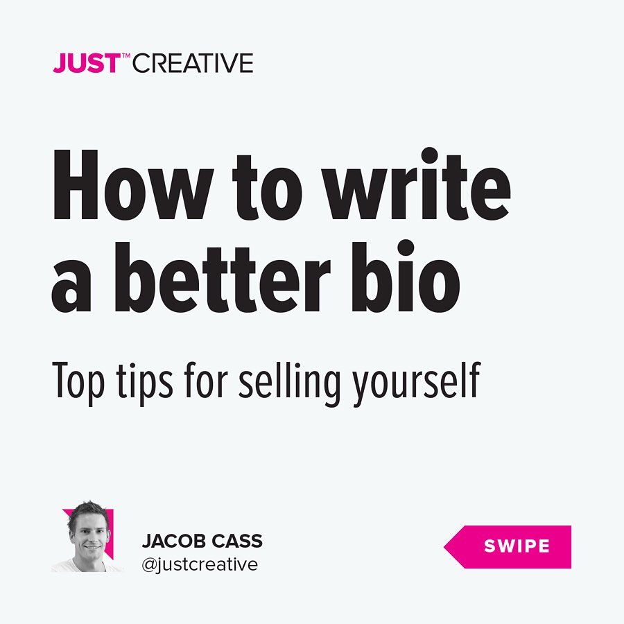 Just Creative - 🤩 How to write a better bio & top tips for...