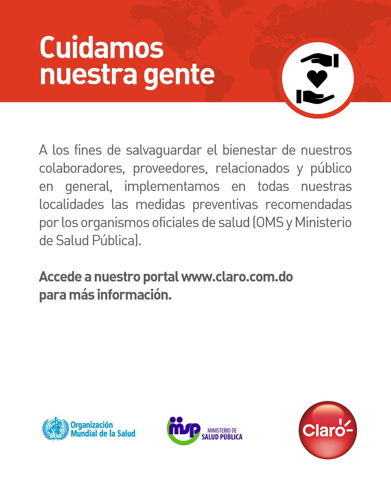 Claro RD - Conoce las medidas preventivas que estamos... | Facebook