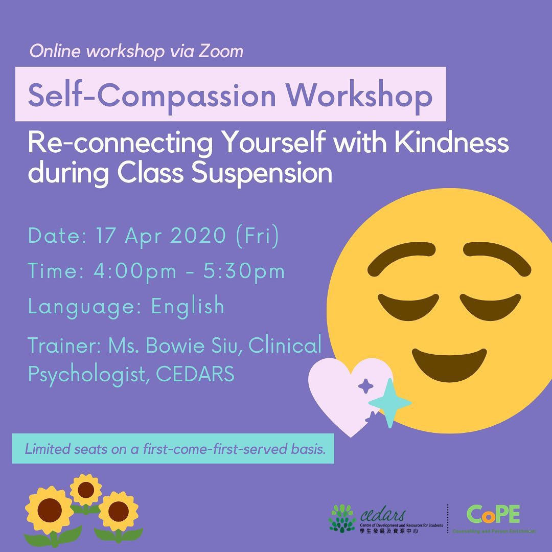 Counselling and Person Enrichment (CoPE), CEDARS, HKU - [反應熱烈·再度加開👏🏻 ...