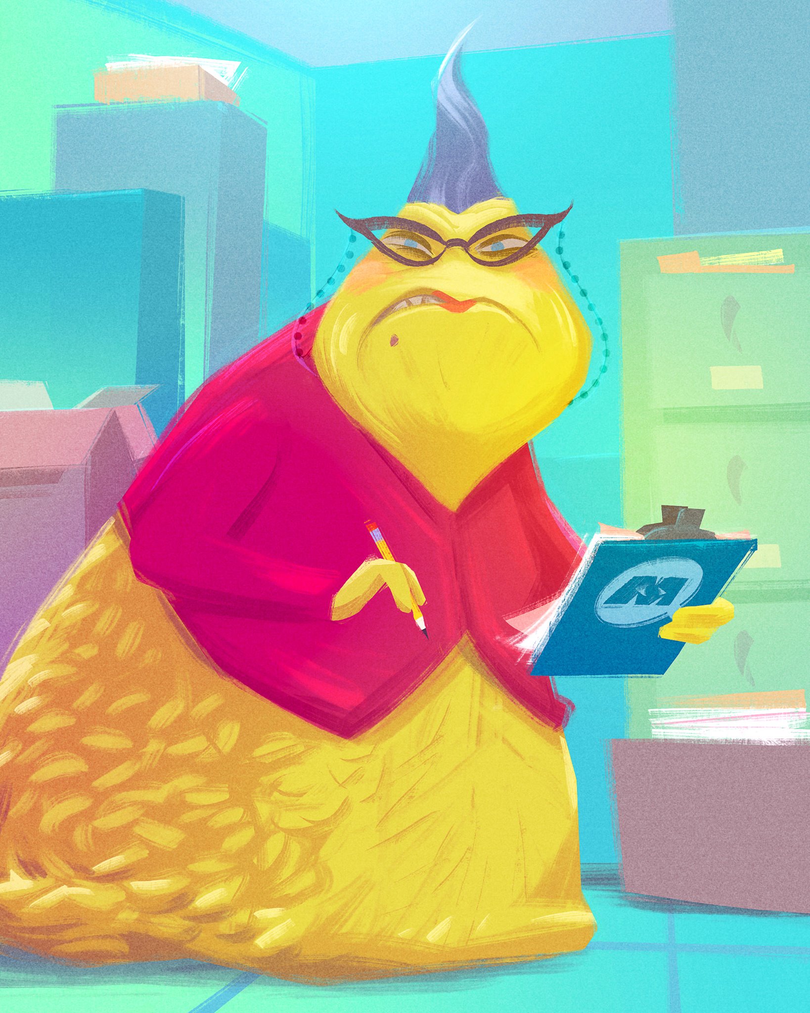 Roz Monsters Inc Paperwork