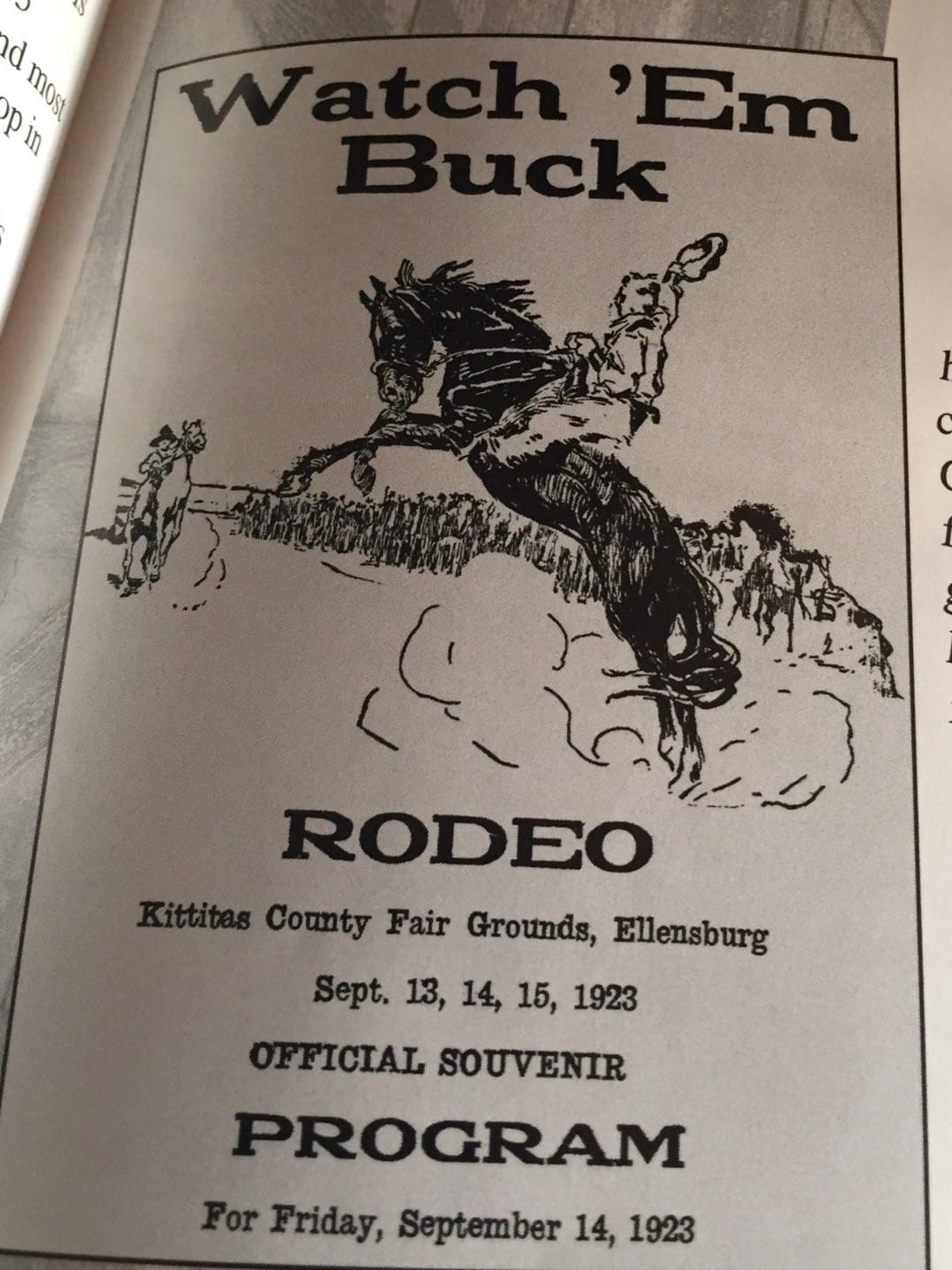 Ellensburg - Here is the answer for the rodeo question this week, right ...