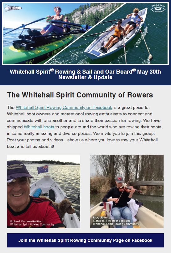 Check out the latest Whitehall... - Whitehall Rowing & Sail