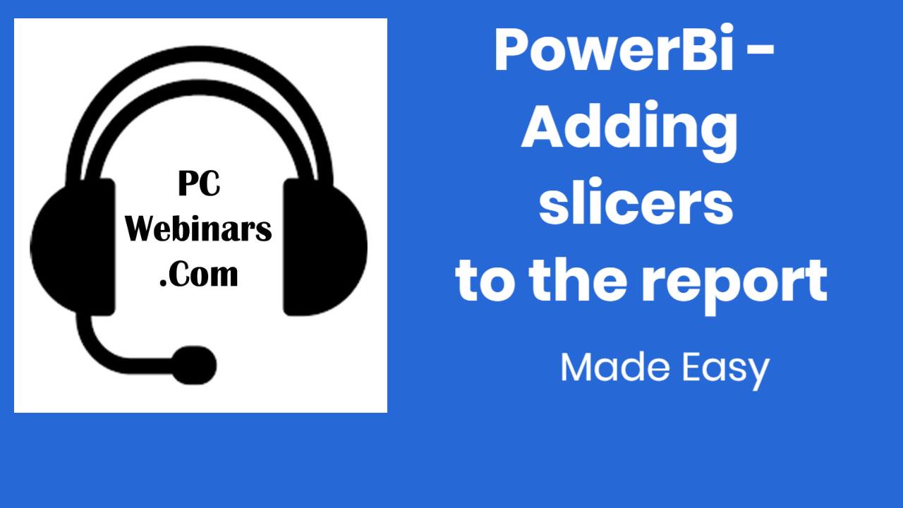 Tom - This video will show you how to add slicers to your PowerBI ...