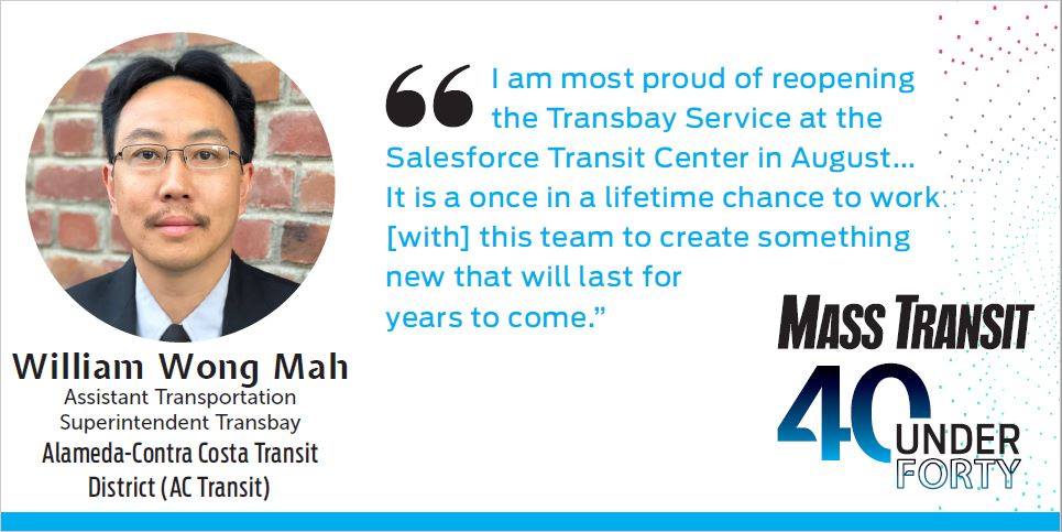AC Transit - Congratulations to our Will Wong on being one...