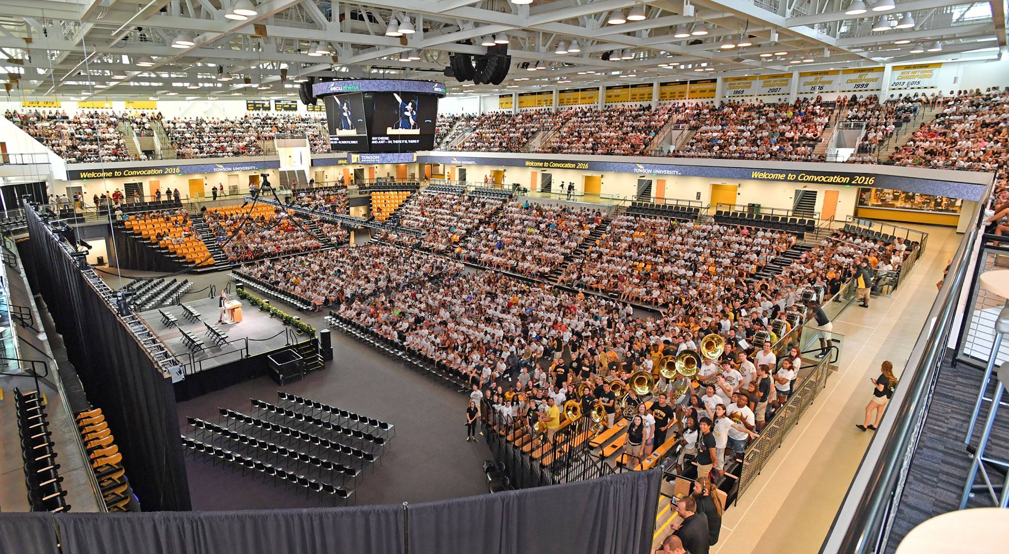 Towson - SECU Arena was packed this morning for Convocation 2016! We ...