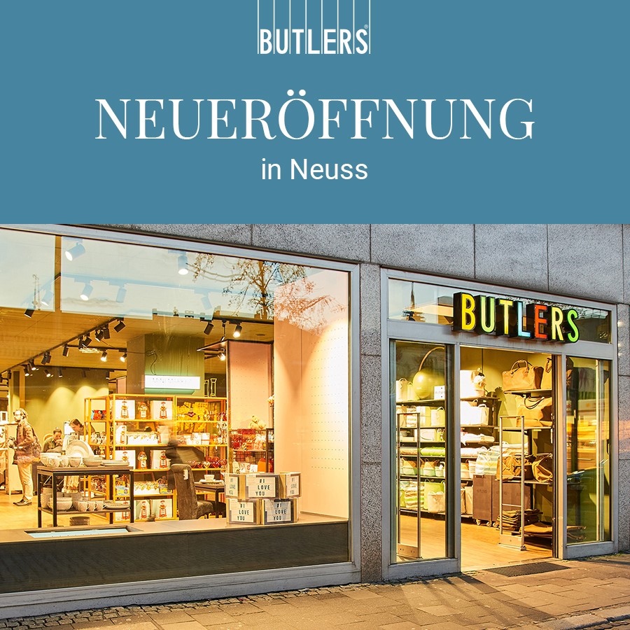 ❗ Achtung, Achtung❗ Am 13.03.2020 eröffnet unsere neue Filiale im Büchel 47 in Neuss! Schaut gerne vorbei und lasst euch von unserem trendigen Sortiment inspirieren. Jetzt alles Schöne für euer Zuhause bei BUTLERS finden!🌺