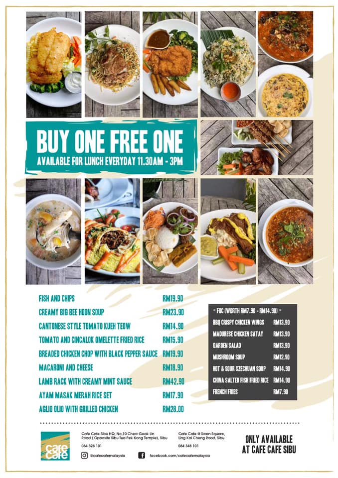 Cafe Cafe Buy 1 Free 1 Promotion Still Available Facebook