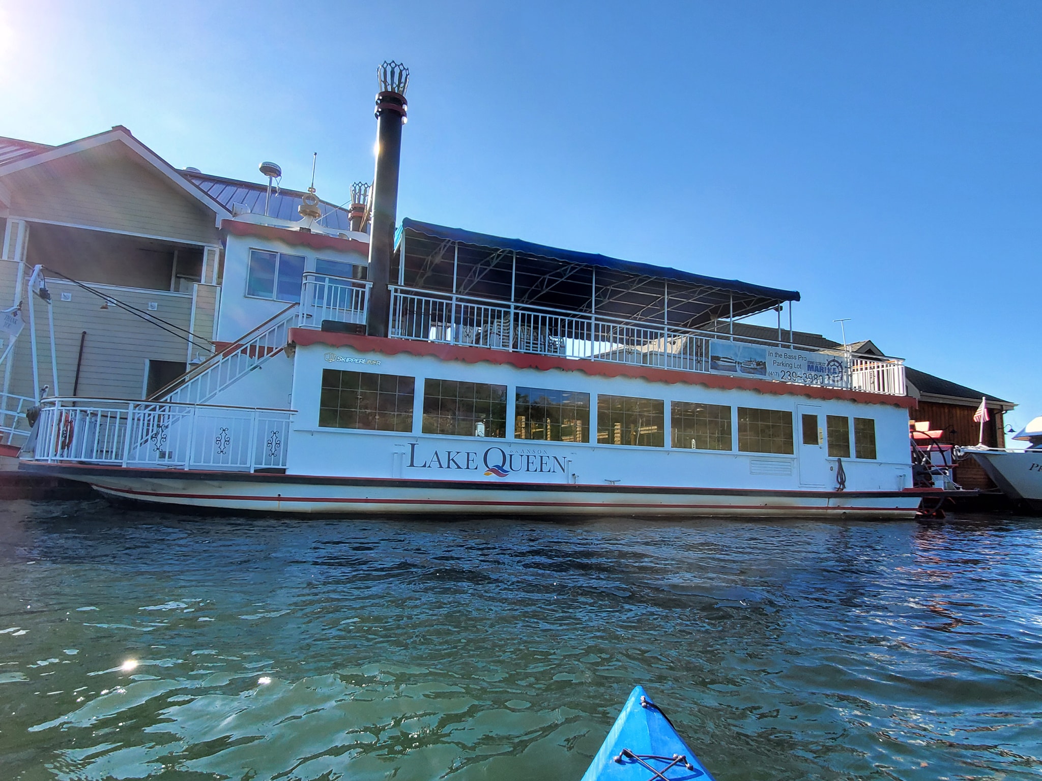Teen Queen in front of Yoctangee Lake.