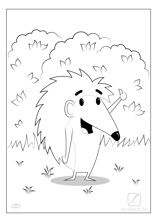 🦔 ️Sünis kifestő gyerekeknek (és... - Sünbarát Alapítvány