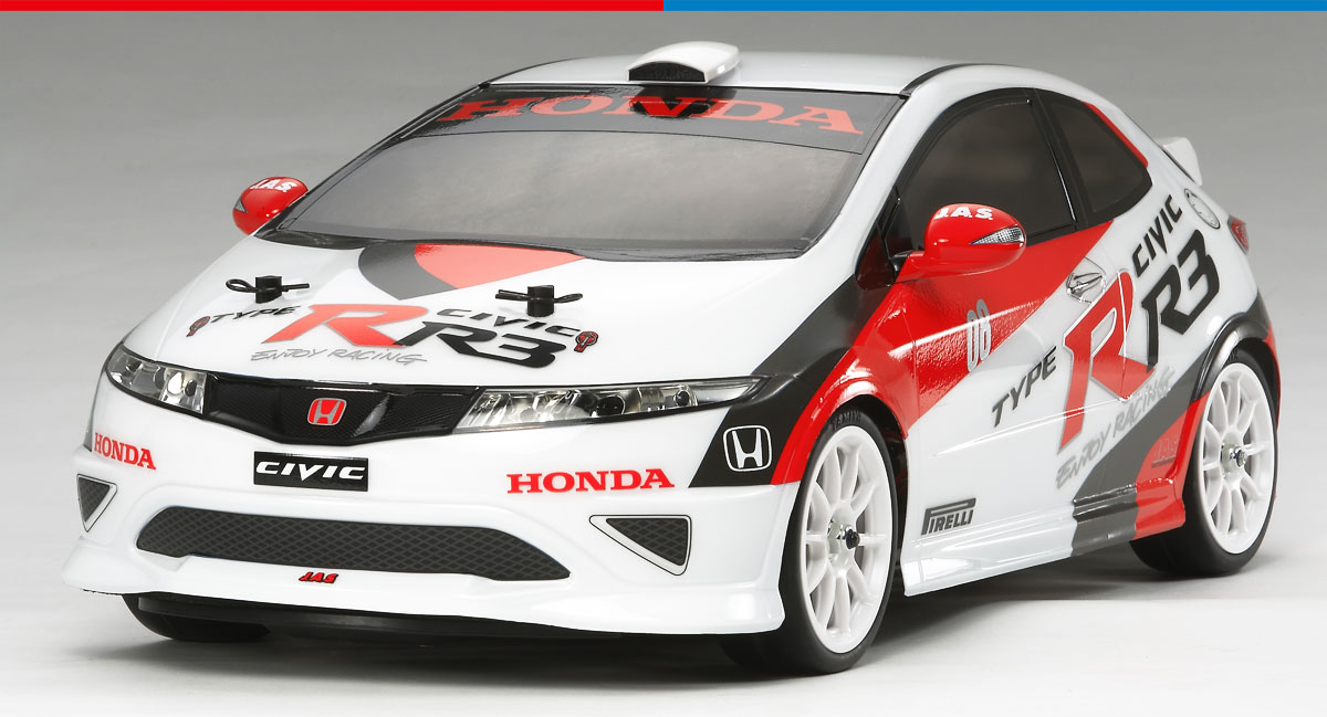 Pandora RC Honda Civic EK9 TYPE-R 1/10 RC Drift 197-198mm Clear