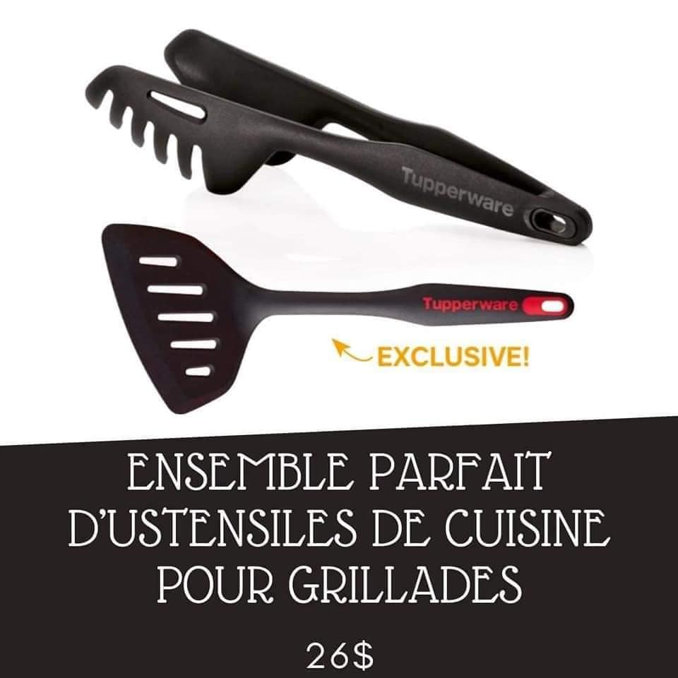 Spatule à Crêpes Tupperware Noire – Solide Et Pratique Pour Retourner Pancakes Et Galettes