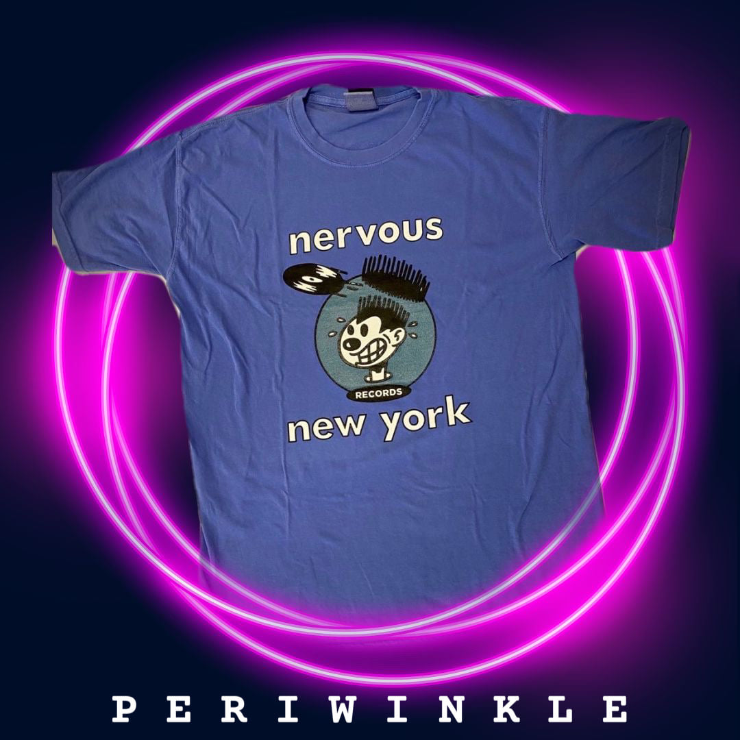 T-shirt Vintage Nervous Records New York – Rap – Taille XL – Occasion Très Bon état