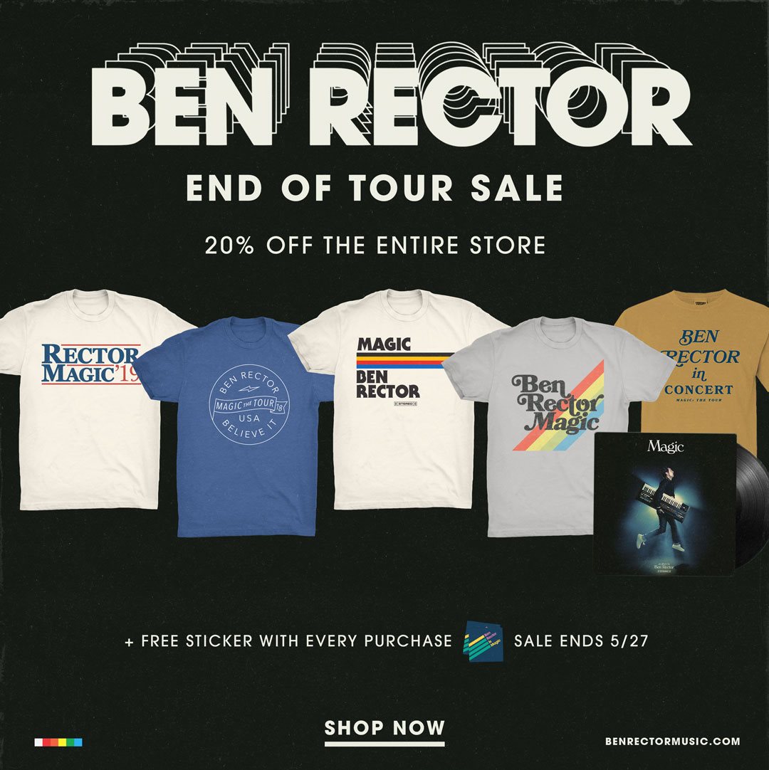 Ben Rector - Did we make a little too much tour merch? Yes. Do you now ...