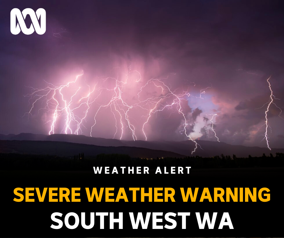 ABC South West - 🌧️Severe Weather Warning for the South... | Facebook