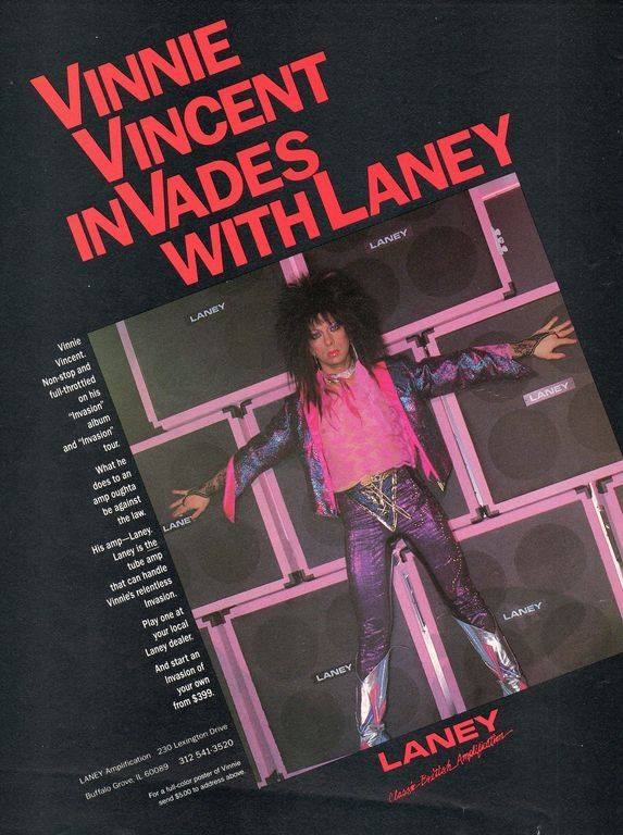 Vinnie Vincent 'Euphoria' advert from Hit Parader October 1996.