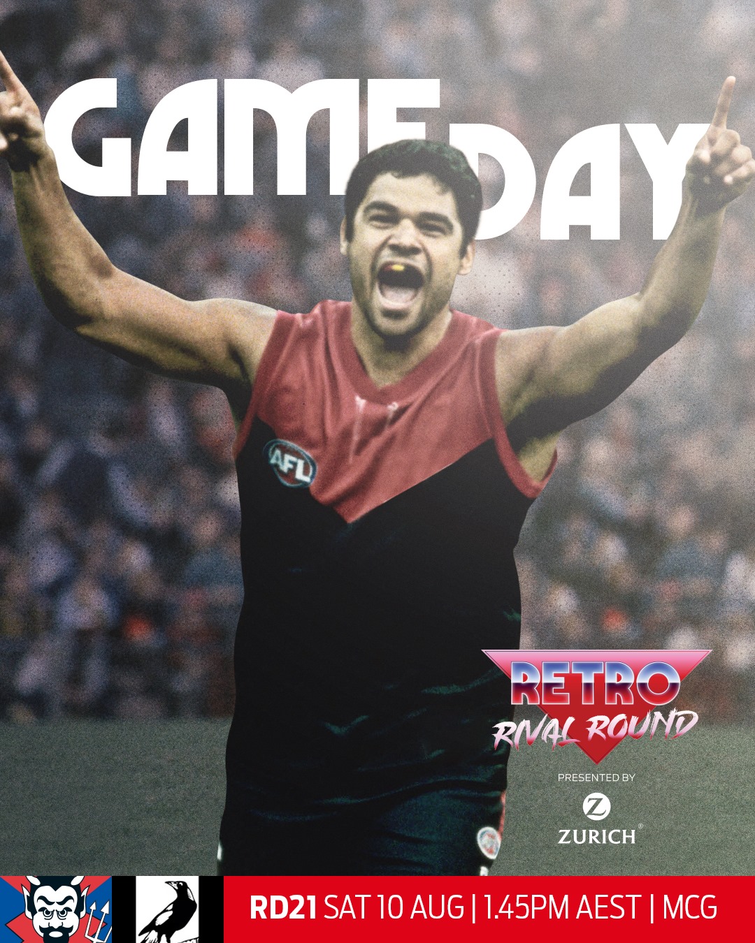 GAME DAY, in Retro Rival Round... - Melbourne Football Club
